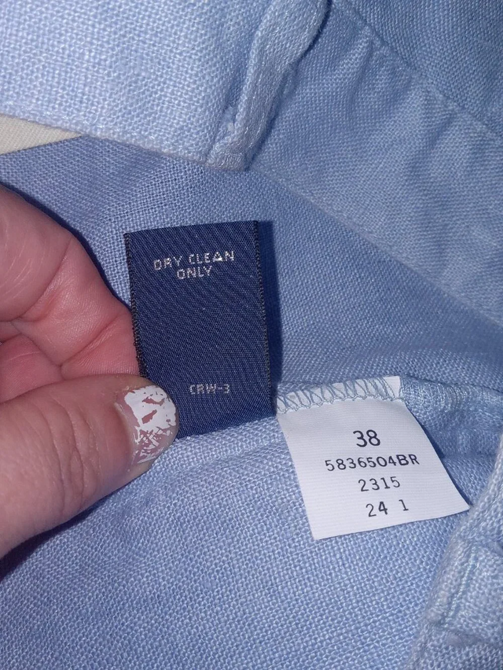 Vintage Polo Ralph Lauren Tyler Linen Shorts Men 38 Blue Pleated 100% Linen 90s